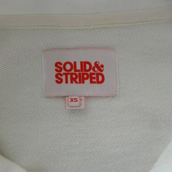 Solid & Striped Quarter-Zip Pullover Sweatshirt XS - Picture 4 of 9